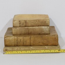 Nice collection of weathered vellum books, Spain 18th century