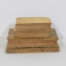 Nice collection of weathered vellum books, Spain 18th century