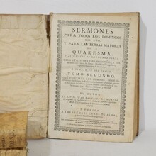 Nice collection of weathered vellum books, Spain 18th century