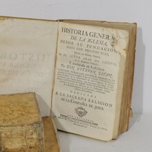 Nice collection of weathered vellum books, Spain 18th century