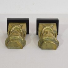 Pair empire style heads, France circa 1800-1850