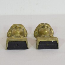 Pair empire style heads, France circa 1800-1850