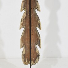 Pair neoclassical carved wooden ornaments, France circa 1780