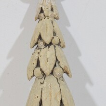 Pair neoclassical carved wooden ornaments, France circa 1780