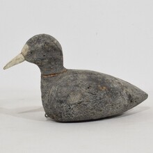 Pair decoys/ cork coots, France circa 1880