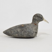 Pair decoys/ cork coots, France circa 1880