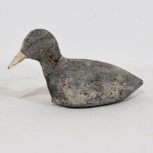 Pair decoys/ cork coots, France circa 1880