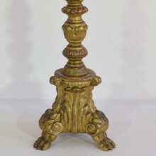 Pair giltwood candleholders, Italy circa 1760-1780