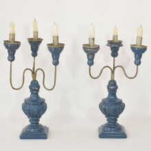 Pair Neoclassical candleholders, Italy circa 1760-1800