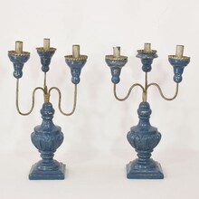 Pair Neoclassical candleholders, Italy circa 1760-1800