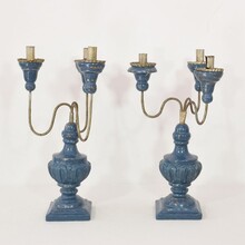 Pair Neoclassical candleholders, Italy circa 1760-1800