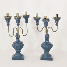 Pair Neoclassical candleholders, Italy circa 1760-1800