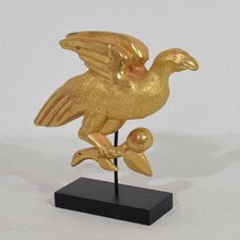 Pair carved giltwood birds in neoclassical style, France circa 1850