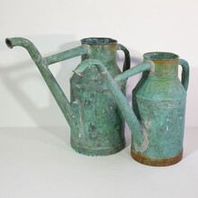 Pair copper watering cans, France circa 1850-1900