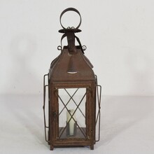 Pair metal lanterns, France circa 1850-1900