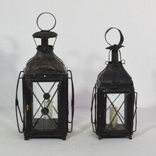 Pair metal lanterns, France circa 1850-1900