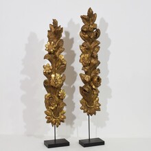 Pair giltwood baroque ornaments, Italy circa 1750