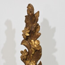 Pair giltwood baroque ornaments, Italy circa 1750