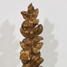 Pair giltwood baroque ornaments, Italy circa 1750