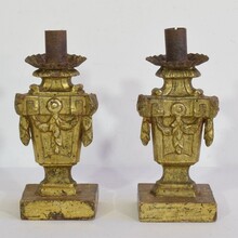 Pair Small Neoclassical candle-holders, Italy circa 1760-1780