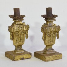 Pair Small Neoclassical candle-holders, Italy circa 1760-1780