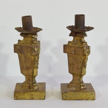 Pair Small Neoclassical candle-holders, Italy circa 1760-1780