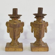 Pair Small Neoclassical candle-holders, Italy circa 1760-1780