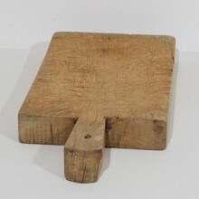 Pair of two rare wooden chopping or cutting boards, France circa 1850-1900