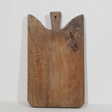 Pair of two wooden chopping or cutting boards, France circa 1850-1900