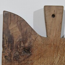 Pair of two wooden chopping or cutting boards, France circa 1850-1900