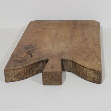 Pair of two wooden chopping or cutting boards, France circa 1850-1900