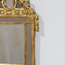 Small giltwood Louis XVI style mirror, France circa 1760-1850