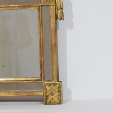 Small giltwood Louis XVI style mirror, France circa 1760-1850