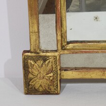 Small giltwood Louis XVI style mirror, France circa 1760-1850