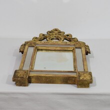 Small giltwood Louis XVI style mirror, France circa 1760-1850