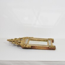 Small giltwood Louis XVI style mirror, France circa 1760-1850