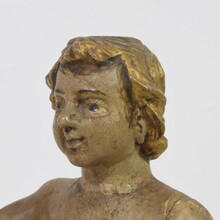 Small carved baroque baby christ nino, santo, Spain circa 1750