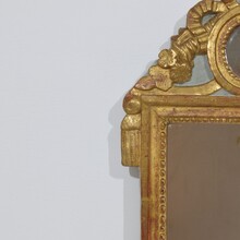 Small giltwood Louis XVI style mirror, France circa 1760-1790