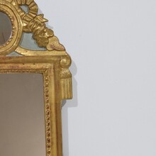 Small giltwood Louis XVI style mirror, France circa 1760-1790