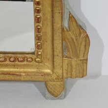 Small giltwood Louis XVI style mirror, France circa 1760-1790