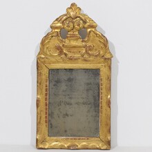 Small Louis XV giltwood mirror, France circa 1750