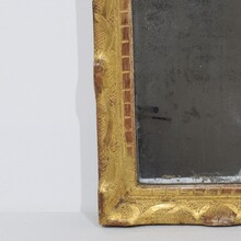 Small Louis XV giltwood mirror, France circa 1750