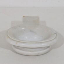 Small baroque marble holy water font or stoup, Italy circa 1750
