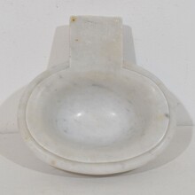 Small baroque marble holy water font or stoup, Italy circa 1750