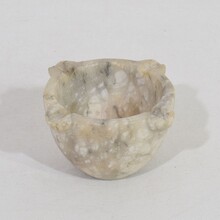 Small alabaster mortar, France circa 1750-1850