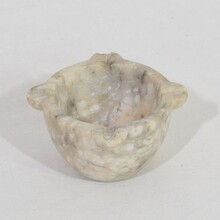 Small alabaster mortar, France circa 1750-1850