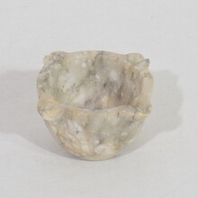 Small alabaster mortar, France circa 1750-1850