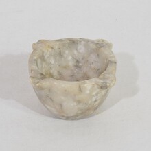 Small alabaster mortar, France circa 1750-1850