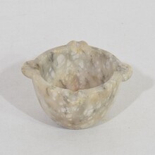 Small alabaster mortar, France circa 1750-1850