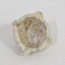 Small alabaster mortar, France circa 1750-1850